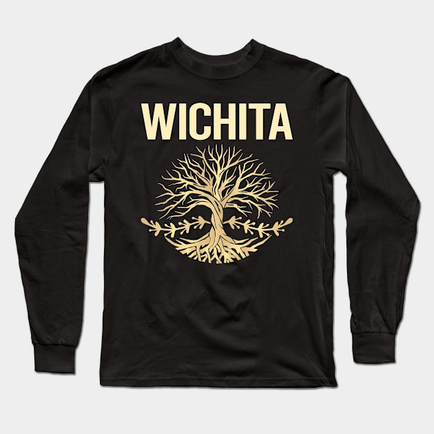 Nature Tree Of Life Wichita Long Sleeve T-Shirt by flaskoverhand